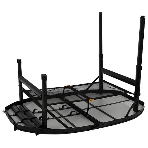 Стіл Bo-Camp Woodbine овальний 100x70 см коричневий/чорний(DAS302783) - фото 6