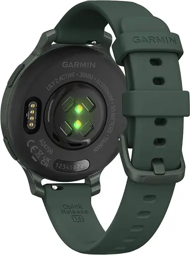 Смарт-годинник Garmin Lily 2 Active Jasper Green with Jasper Green Silicone Band (010-02891-02/52) - фото 5