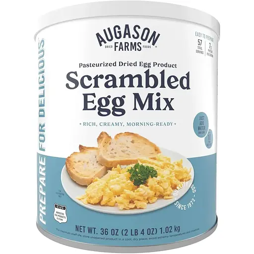 Сублимированные яйца для приготовления омлета Augason Farms с большим сроком годности 10 лет 57 порций