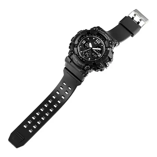 Мужские спортивные наручные часы Skmei 1742 Hamlet (Черные) - фото 6