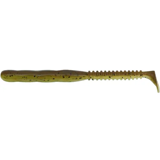 Силікон Reins Rockvibe Shad 4" B08 Green Pumpkin Chart Melon (9 шт/уп)