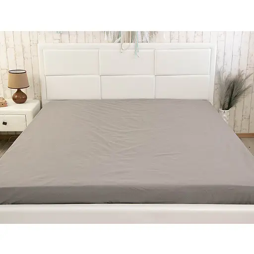 Простирадло Руно на резинці Dark Grey бязь 180х200 см (504.114У_Dark Grey) - фото 2