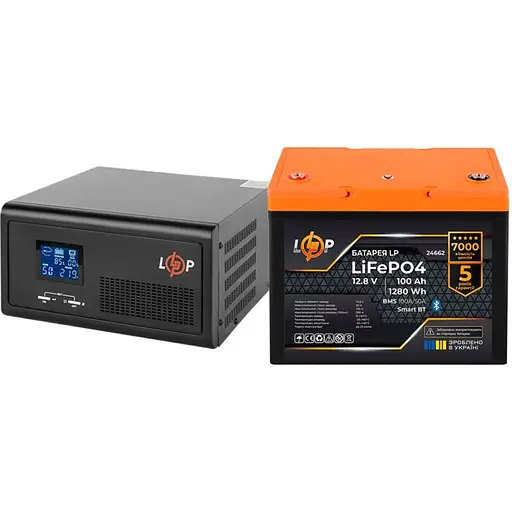 Источник бесперебойного питания (ИБП) LogicPower UPS В1500 + АКБ LiFePO4 1280Wh (37454) [126885]