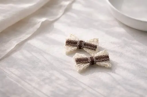 Набір шпильок бантиків для волосся з мереживом 24 шт. - фото 3