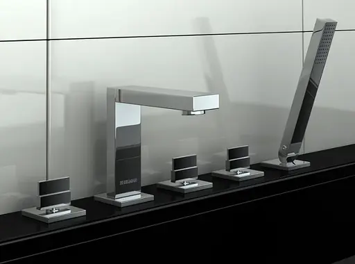 Змішувач на борт ванни Kohlman Excelent chrome QB242H Хром - фото 2