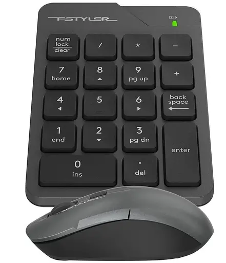 Комплект (клавиатура и мышь) A4tech FG1600C Air2 Grey - фото 3