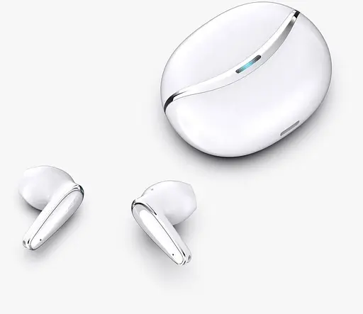 Бездротові Bluetooth навушники-вкладиші TWS BX18 з шумозаглушенням Білі - фото 5