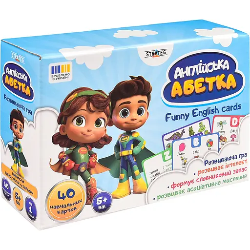 Настільна гра  Strateg Англійська абетка (31034) - фото 1