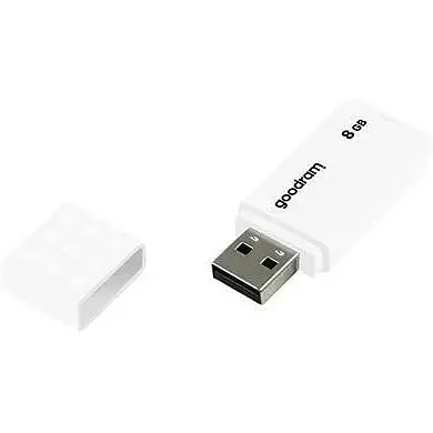 Флеш накопитель USB 8Gb Goodram UME2 белый USB 2.0 до 20/5 МБ/с (UME2-0080W0R11) - фото 1