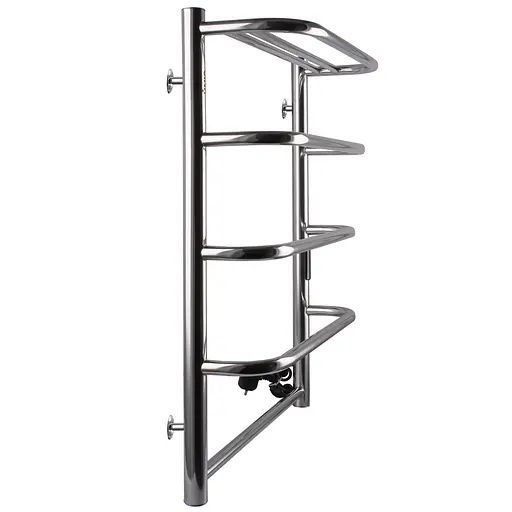 Електрична рушникосушка Unio KSp EU 700-500-5 Каскад Скоба з полицею, Хром, Праве, Електронний - фото 4