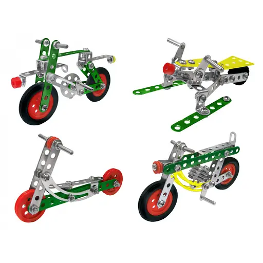 Детский Конструктор металлический "Мототранспорт"ТехноК 1394TXK, 198 деталей - фото 4