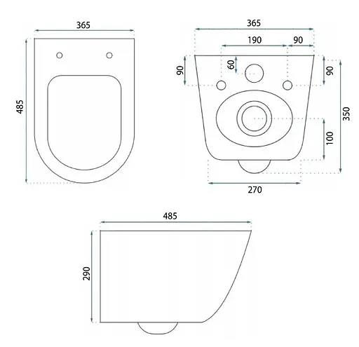 Подвесной унитаз Rea Carlo Flat mini Tornado white REA-C8770, Белый - фото 6