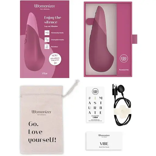 Кліторальний вібратор Womanizer Vibe (Pink) - фото 4