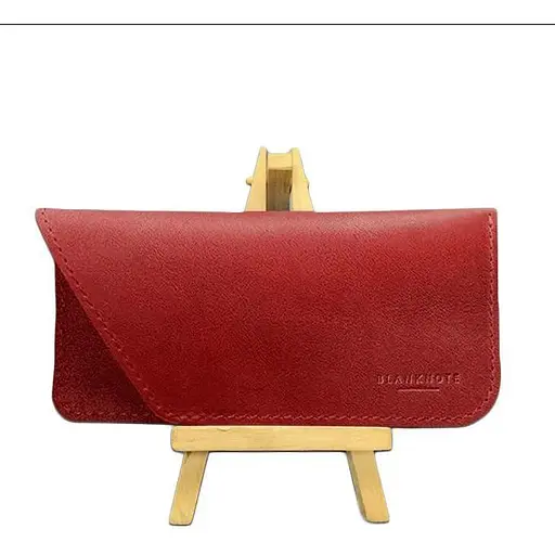 Кожаный чехол для очков BlankNote Краст Красный  - фото 1