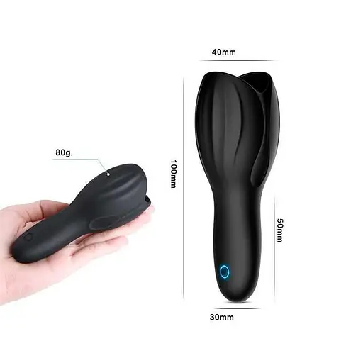 Автоматический мастурбатор Glans для стимуляции головки члена Черный K000233 - фото 2