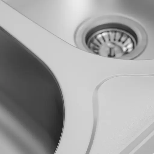 Кухонная мойка из нержавеющей стали Platinum сатин 8050D (0,7/180 мм), Satin - фото 4