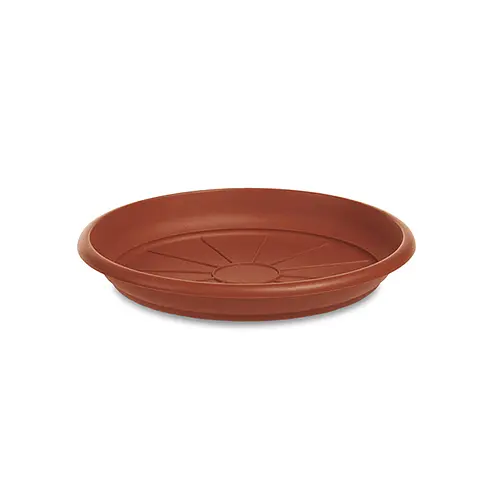Поддон пластиковый Linea Mediterraneo, 33 см круглый, терракот (83330)