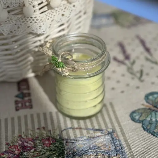 Пасхальная свеча жёлтая в баночке средняя MIS LT - фото 3