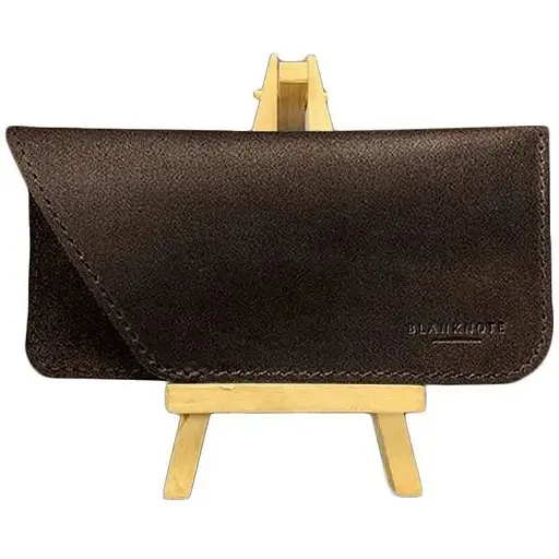 Кожаный чехол для очков BlankNote Краст Темно-коричневый  - фото 1