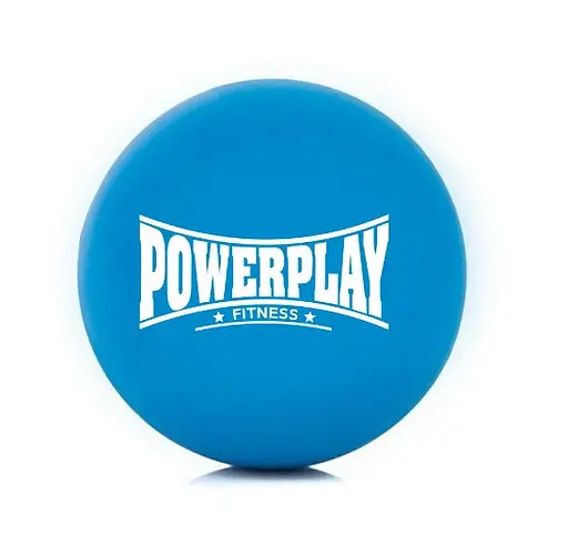 Массажный силиконовый мяч PowerPlay PP-4354 Silicone Lacrosse Ball (6.5 см) Синий (PP-4354_Blue) - фото 1