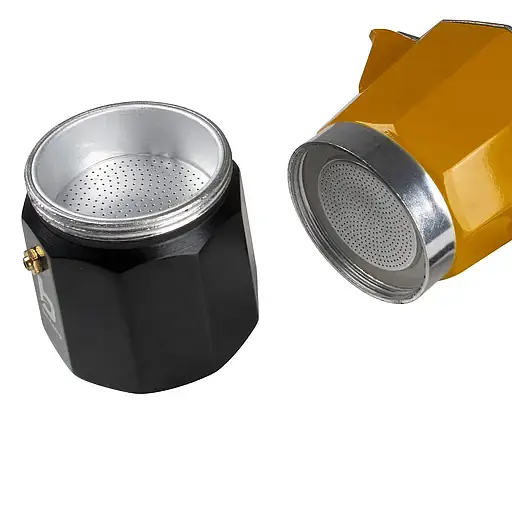 Кофеварка гейзерная Bo-Camp Hudson 6-cups Yellow/Black желтая (2200522) - фото 2