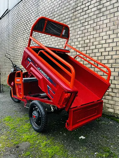 Вантажний електроскутер-самоскид триколісний CROSSER Cargo 12" (800W 60V, 32Ah) Червоний - фото 7