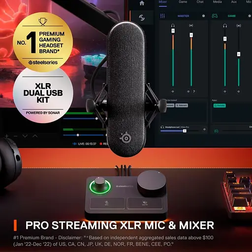 Мікрофон SteelSeries Alias Pro RGB XLR Black (61597) - фото 7