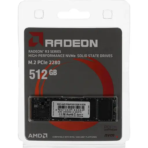 SSD накопитель AMD Radeon R3 512GB (R3MP30512G8) [142465] - фото 6