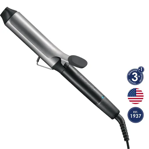 Плойка Remington Pro Big Curl, 56 Вт, температурних режимів 8, D-38 мм, 140-210 С, кераміка, чорний - фото 3