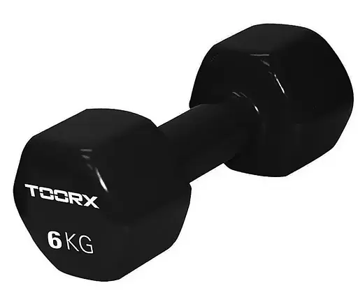 Гантель для фитнеса Toorx Vinyl 6 кг (MV-6) - фото 1