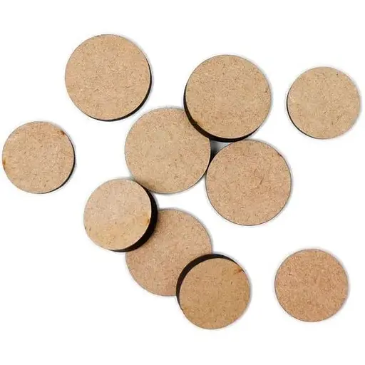 Мини-заготовка Rosa Talent Круг 1 МДФ 3х3 см 10 шт