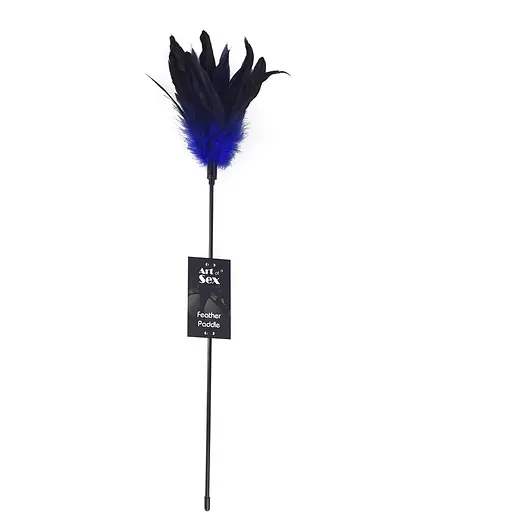 Лоскітка Art of Sex - FeaTher Paddle синя - фото 2