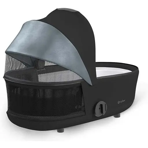 Люлька Cybex Mios Lux Deep Black + Текстиль для прогулянкового блоку Cybex Mios Deep Black + Шасси для коляски Cybex Mios LS RBA Chrome Black - фото 5