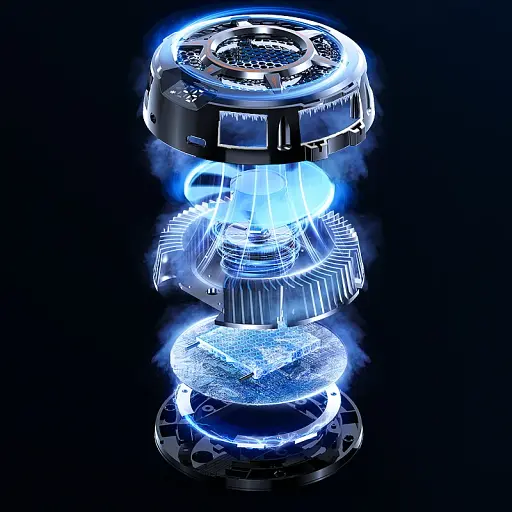 Магнітний кулер активне охолодження для телефону / планшета Memo CX05 Black (18529) - фото 3