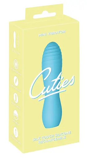 Вібратор Cuties Mini 10.8 см блакитний - фото 9