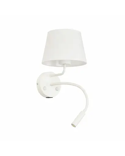 Бра, настенный светильник Tk Lighting 10204 Maja E27+G9 2x15+8W IP20 Wh - фото 1