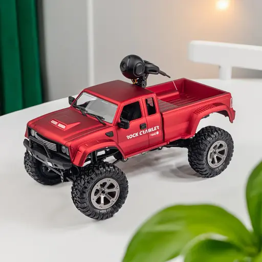 Машинка Otamanko 4x4 полноприводный пикап с камерой красный - фото 10