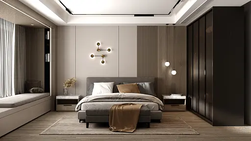 Настінний світильник SV0033-2 BK+GD 3000К - фото 3