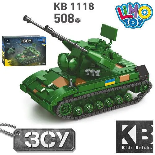 Конструктор Limo Toy Військовий Танк ЗСУ, 508 деталей (KB 1118) - фото 2