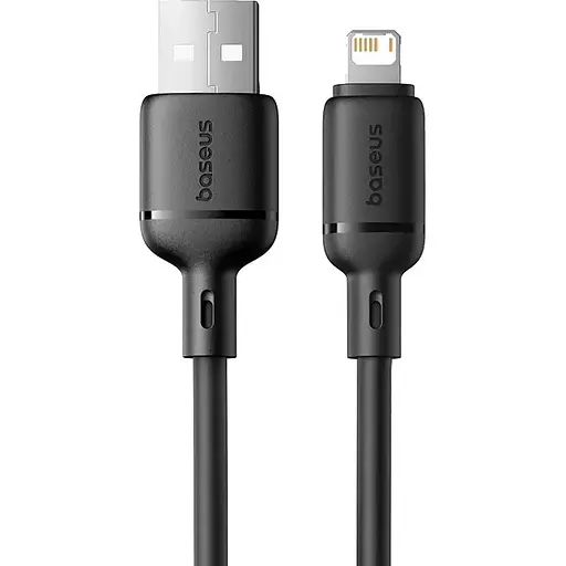 Кабель Baseus Silky Series Fast Charging Cable USB to iP 2.4A 2 м Чорний
