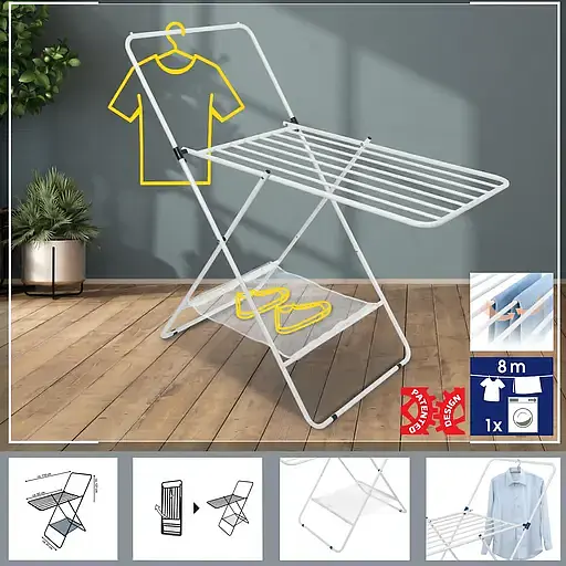 Сушарка для білизни підлогова Casa Si City White 8 м (CS92282W04) - фото 6