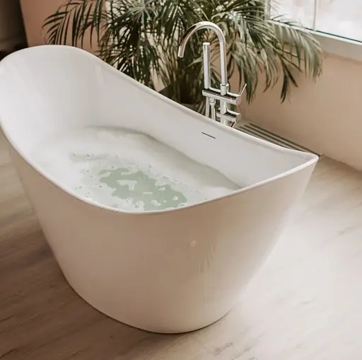 Ванна акрилова окремостояча Rea Ferrano 170x80 whte REA-W0106 Білий - фото 2