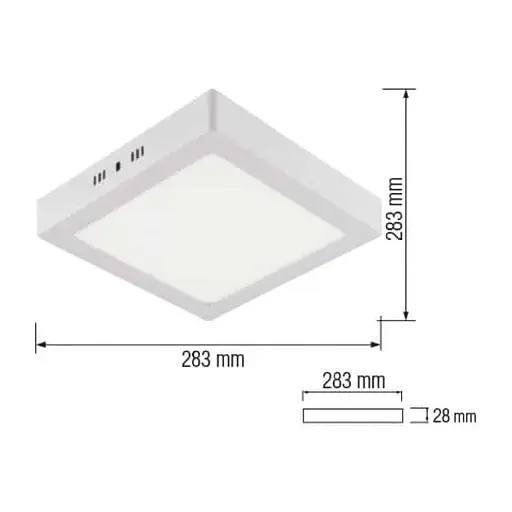 Світильник накладний "ARINA-28" 28W 6400k - фото 1