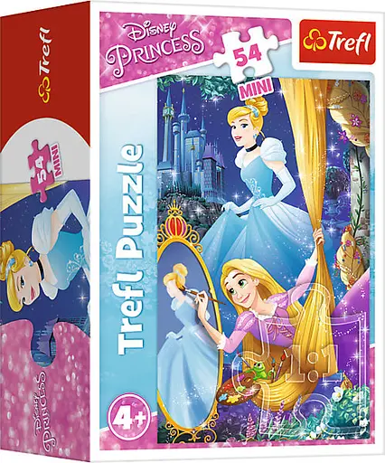 Набір Пазли - (54 елм. Міні) - "Попелюшка та Рапунцель" / Дісней принцеси - фото 1