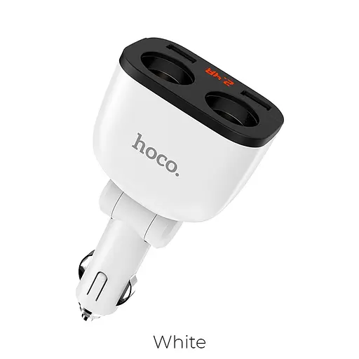 Адаптер автомобільний Hoco Power ocean Z28 2USB, 3.1 A - фото 1