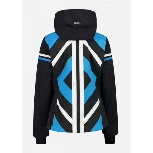 Куртка CMP Women's Geometric Patterned Ski Jacket Black/Blue XS (1097-32W0256-U901 36) - фото 4