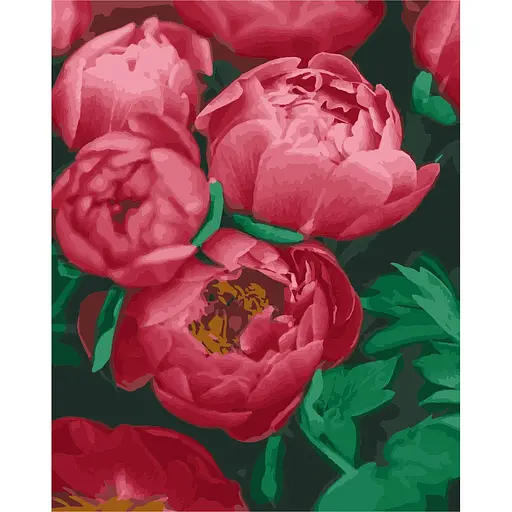 Картина по номерам Червоні піони ArtStory 40х50 см різнокольорова 000169283