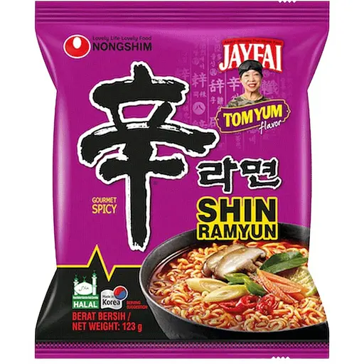 Локшина швидкого приготування Nonshim Shin Ramyun Tom Yum Том Ям 123 г