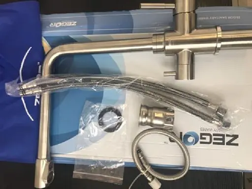 Змішувач комбінований для кухні Zegor SAP18-A090 осмос нержавіюча сталь 30412 - фото 6