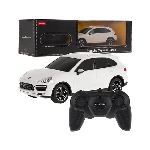 Машинка на управлінні 1:24 Porsche Cayenne Turbo білий RASTAR